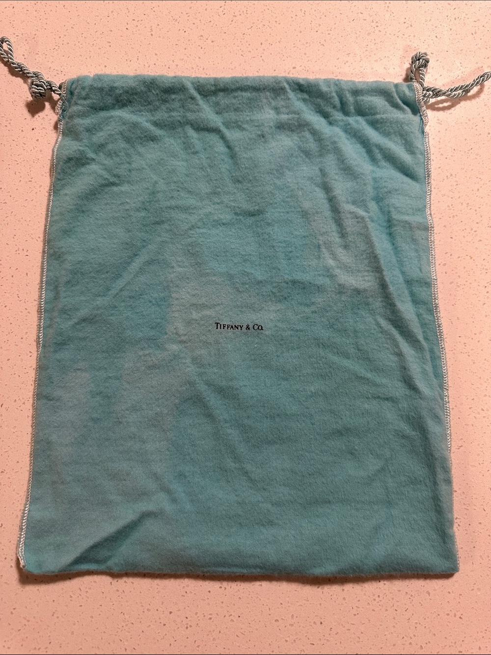 Tiffany & Co. Velvet Drawstring Pouch in Light Blue